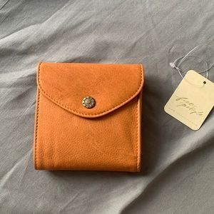 Free People Mini But Mighty Wallet in Cognac